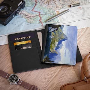 Elvish Sails Faux Leather Passport Cover: Tolkien Travel Accessory