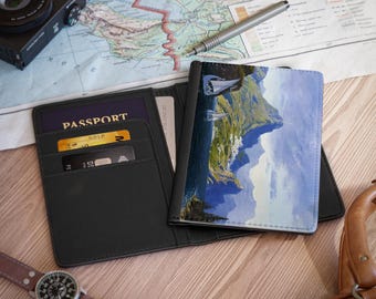 Elvish Sails-paspoortomslag van kunstleer: Tolkien-reisaccessoire