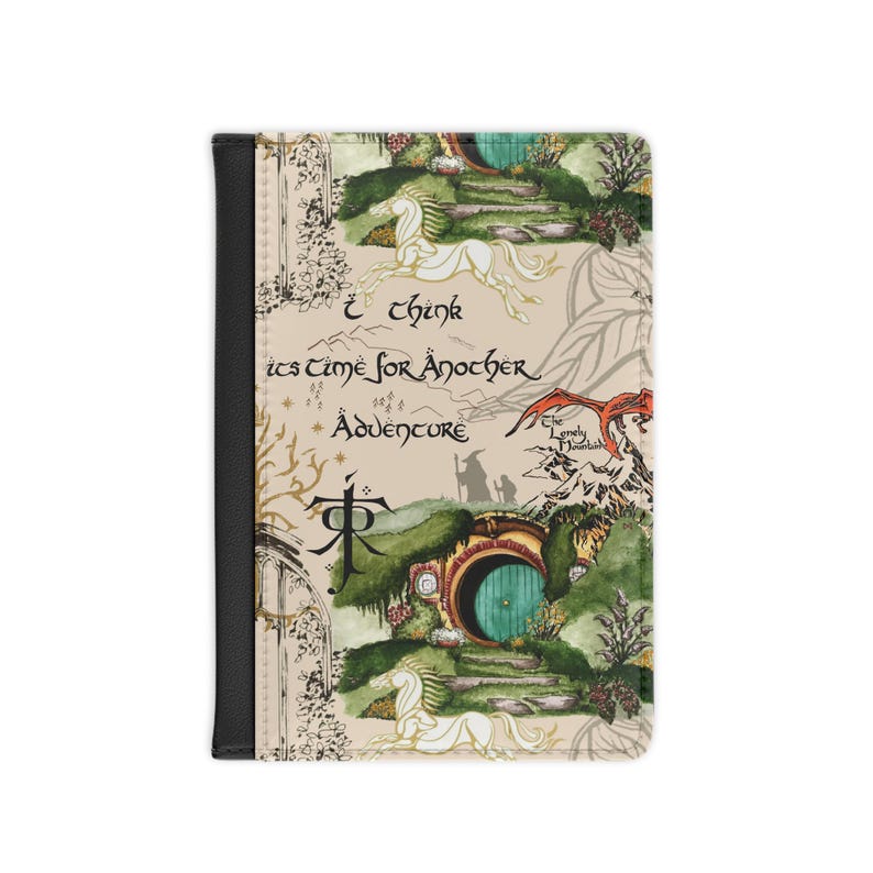 LOTR Adventure Faux Leather Passport Cover, RFID Blocking image 5