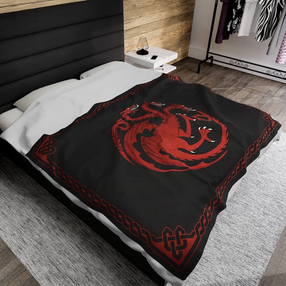 Targaryen Dragon Blanket House of the Dragon Blanket Game of Thrones Throw Blanket A Song of Ice and Fire Baby Blanket Etsy Canada