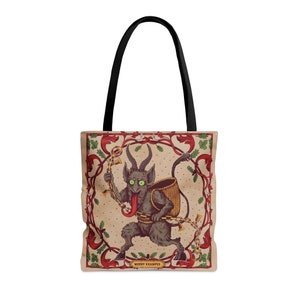 Krampus Holiday Tote Bag: Scary Christmas Shoulder Bag image 8