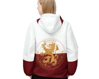 Giacca a vento di Grifondoro, unisex, giacca di Harry Potter, abbigliamento di Grifondoro, Hogwarts, mago, strega, abbigliamento, magia oscura, cappotto babbano