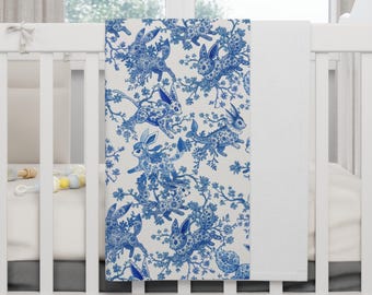Floral Fleece Baby Blanket: Soft Nursery Snuggle Blanket