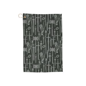 LOTR Golf Handtücher, Herr der Ringe Golf Handtuch, Einzigartige Golf Geschenke, Sporttuch für Golfer, Golf Platz Essentials, Handgefertigtes Caddy Handtuch