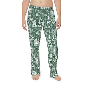 Tears of the Kingdom Men&#39;s Pajama Pants, Legend of Zelda Lounge Pants, Zelda Pajamas, Hyrule Cozy Sleepwear, Breath of the Wild Pants