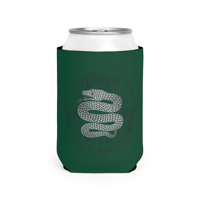Starry Slytherin Snake Can Cooler Sleeve, Wizarding World Coozie image 6