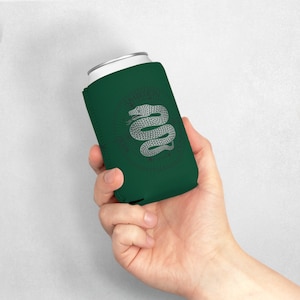 Starry Slytherin Snake Can Cooler Sleeve, Wizarding World Coozie image 1