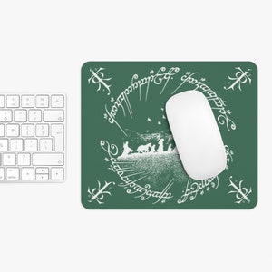 LOTR Gaming Mauspad, Shire Green, Herr der Ringe Mousepad, Herr der Ringe Mousepad, Mittelerde, Tolkien, Ringe der Macht
