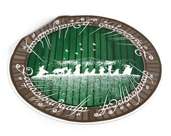 Fellowship of the Ring Vinyl Sticker, Tolkien Art Decal