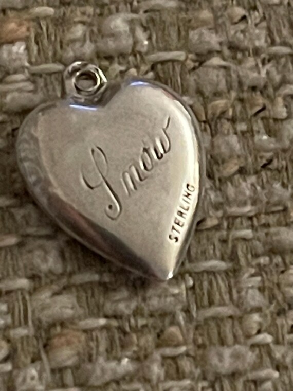 Vintage Puffy Heart Military Medical Sterling Silver … - Gem