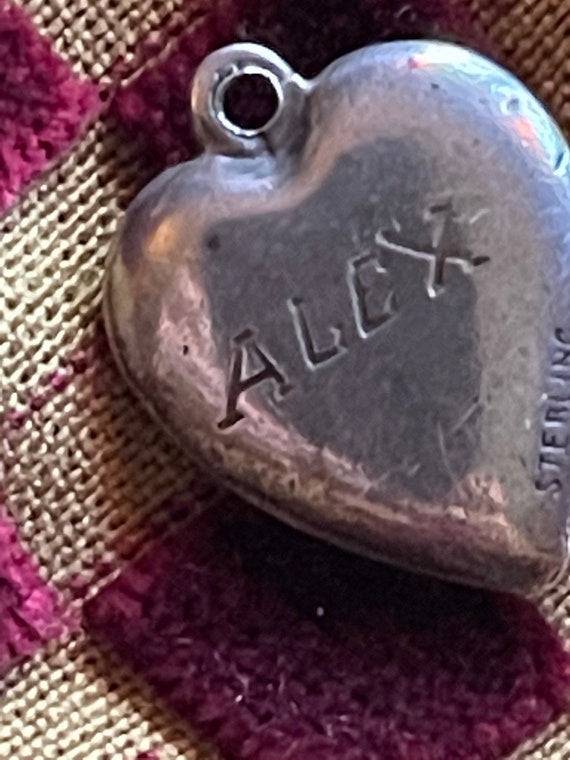 Vintage Puffy Heart Charm Alex - image 1