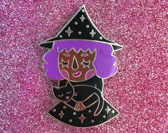 Little Witch Enamel Pin - Purple