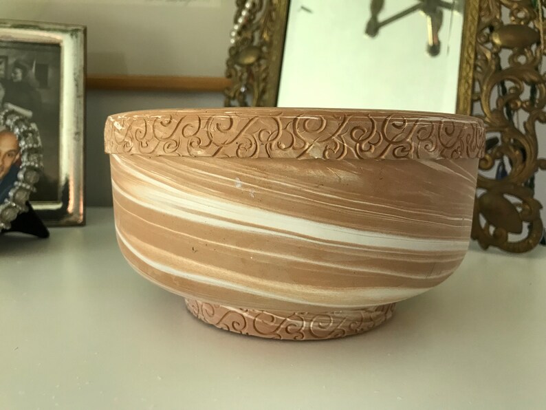 Vintage Mid Century Modern Italian Terracotta Planter Pottery Italy