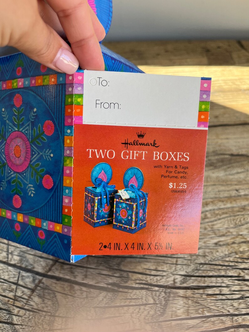 Rare Vintage Mid Century Hallmark Candle Christmas Gift Box Etsy