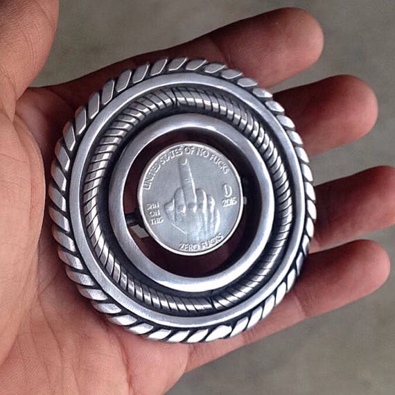 middle finger belt buckle