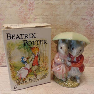BESWICK ENGLAND Goody Tiptoes 陶器オブジェ Beswick Goody Tiptoes – Beatrix Potter Figurines.