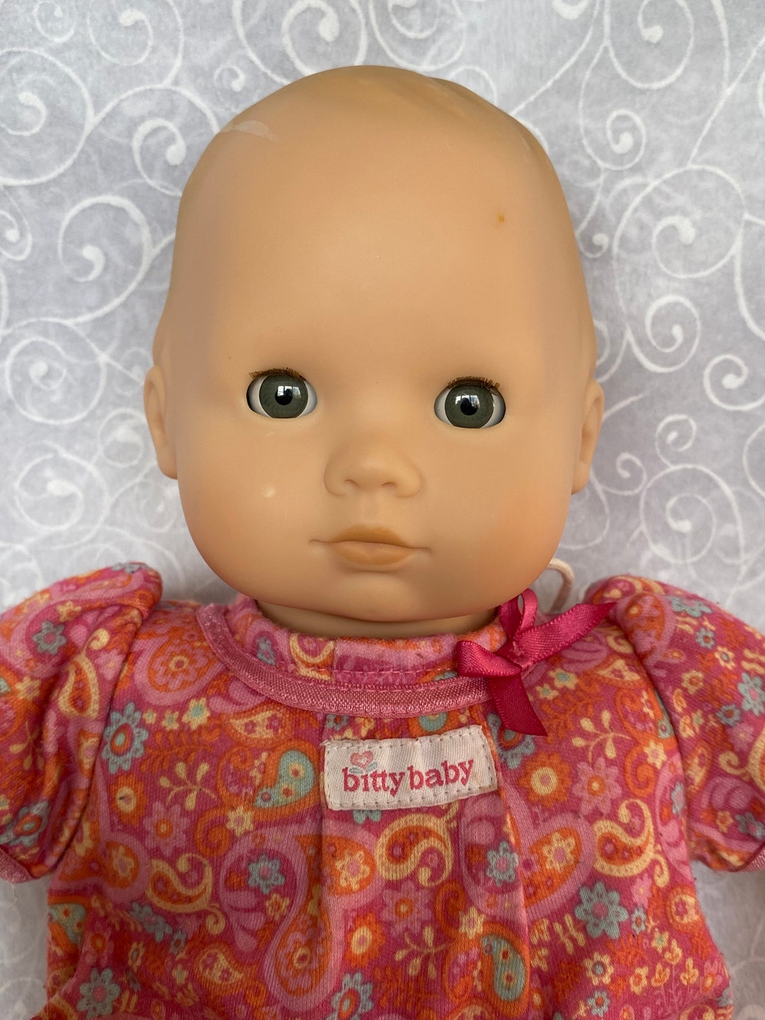 Vintage Bitty Baby Doll From American Girl With Pink Sleeper Etsy