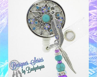 Southwest Indian Dream Catchers ID Lanyard with Lobster Claw Clasp Southwest Indian Dream Catchers ID Lanyard with Lobster Claw Clasp