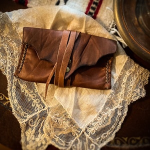 Cartera de cuero, Cartera sencilla, Cartera de cuero hecha a mano