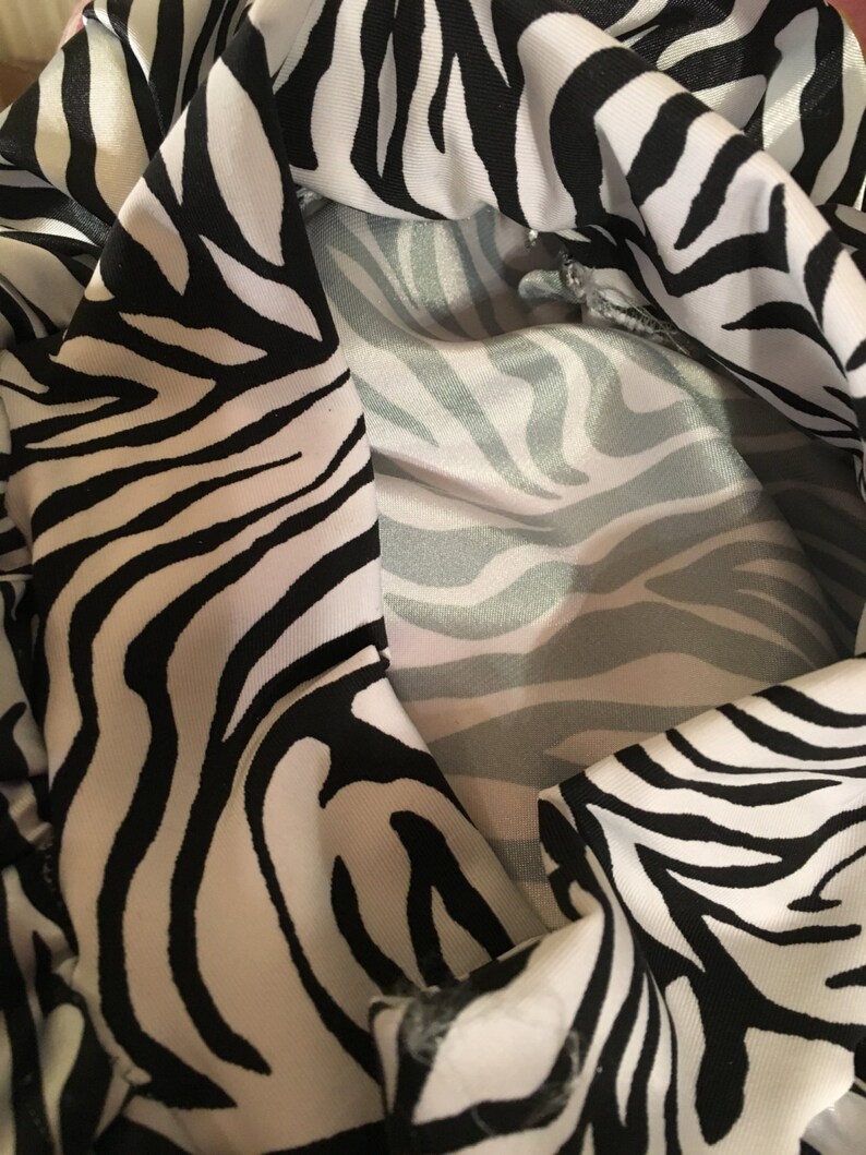 SATIN zebra Print super cute | Etsy