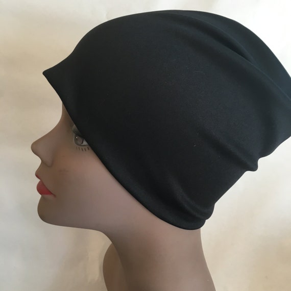 Sleep Cap Satin Knit for Curly Hair 