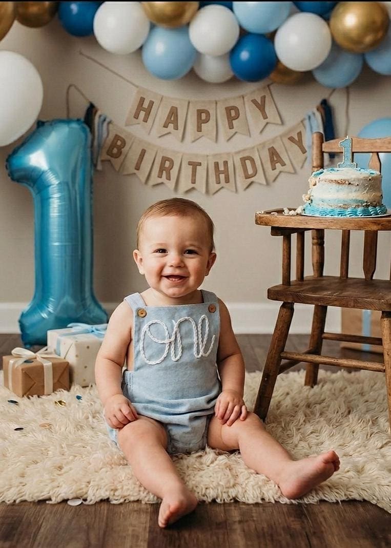 First birthday boy romper blue - Etsy 日本