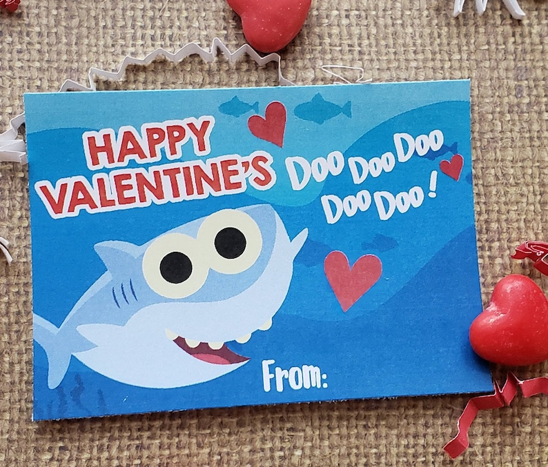 valentines day card shark valentines day card shark