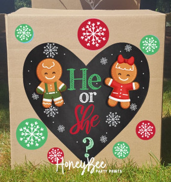 Gender reveal christmas box Clearance