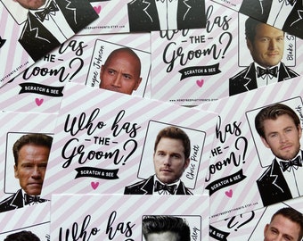Who has the Groom? | Bridal Shower Game | Scratch off Bridal Shower Game. Funny Bridal Shower Game | Bridal Shower Games