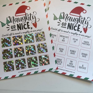 Frech oder Schön | Rubbel-Adventskalender | Strumpf Stuffer | Liebe Gutscheine | Für Sie | Für Ihn | Weihnachten | Jahrestag | Paar