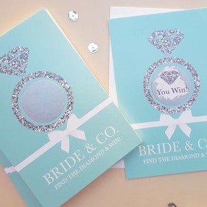 Bride & Co. Bridal Shower Scratch Off cards// Bridal Shower Games// Bachelorette Games