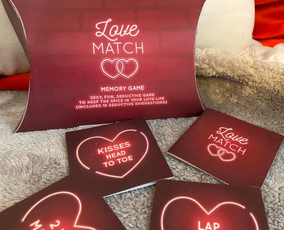 Love Match Memory Game Printable Valentine Gifts for Him Valentine Gift for  Her Anniversary Gift DIY Love Token Love Coupon 