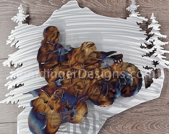 Man Cave - ATV - Four Wheeler - Quad - All Terrain Vehicle - Metal - Wall Art - Humdinger Designs