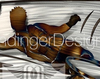 Decoración de pared con arte de pared de esquiador acuático