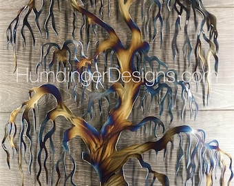 Decoración de pared con el árbol de la vida y el sauce