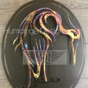 Great Blue Heron Wall Decor Wall Art
