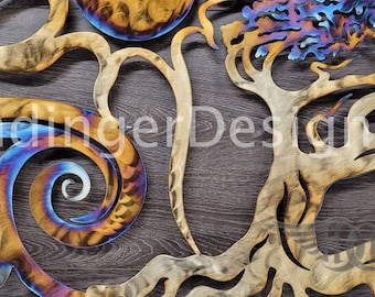 Arte de pared de metal oceánico