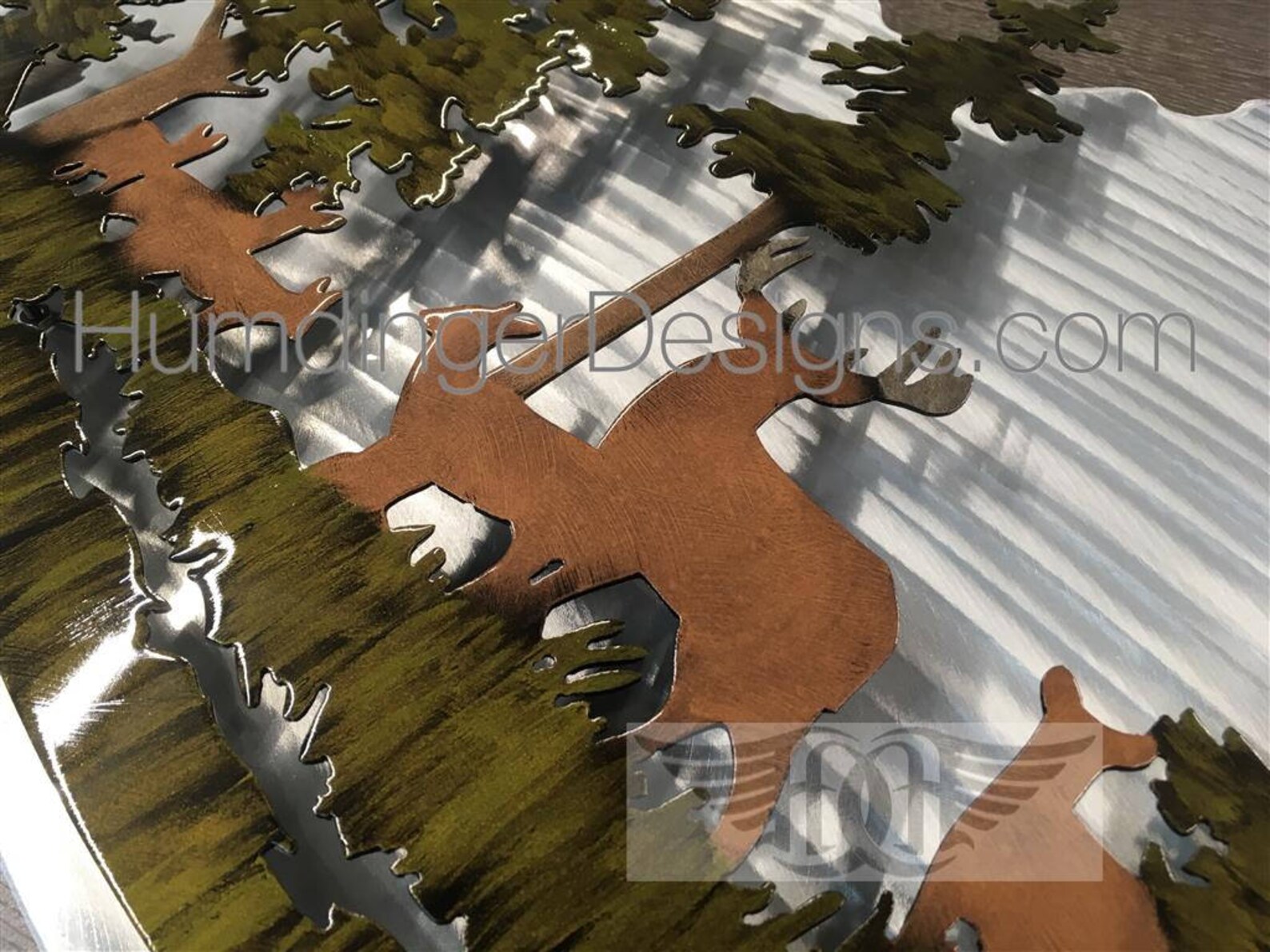 Deer Metal Art Wall Decor Cabin Art Hunting Art Nature Decor Etsy