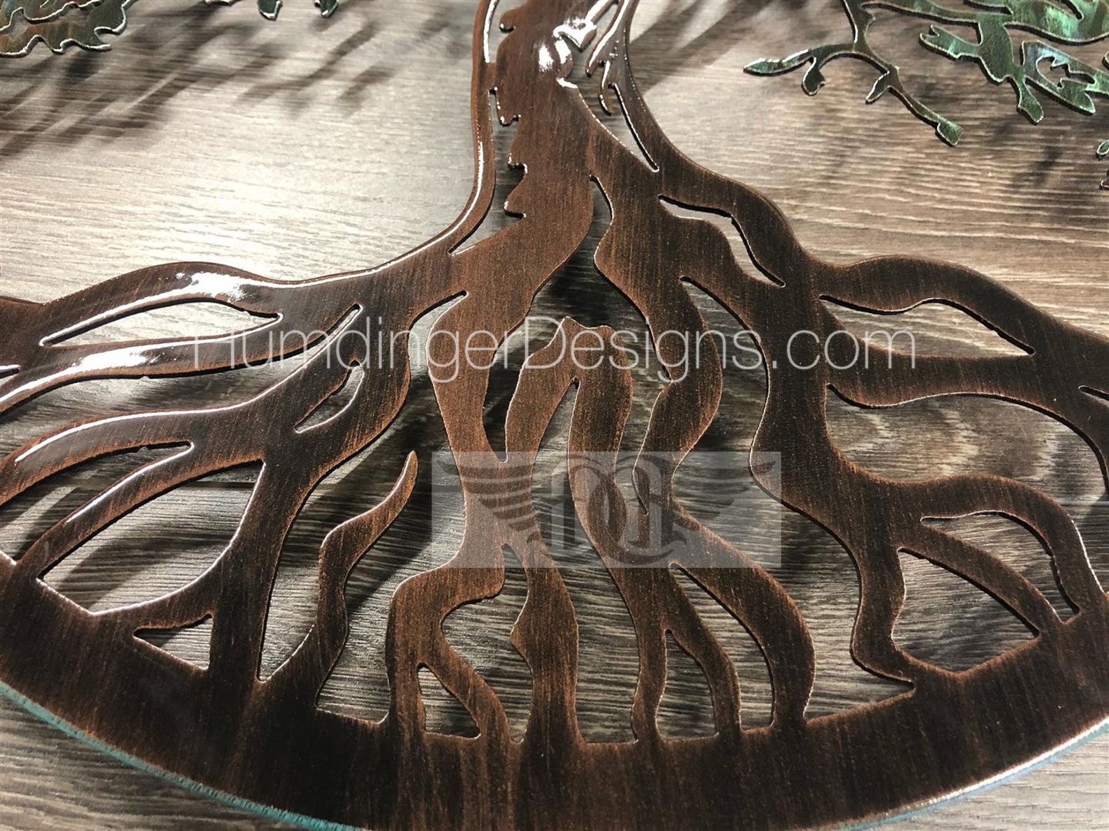 Vintage Penny Tree of Life Zen Metal Wall Art Copper Etsy