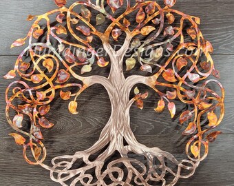 Pure Copper Metal Art Infinity Tree - Tree of Life - 7th Anniversary Gift - Humdinger Designs
