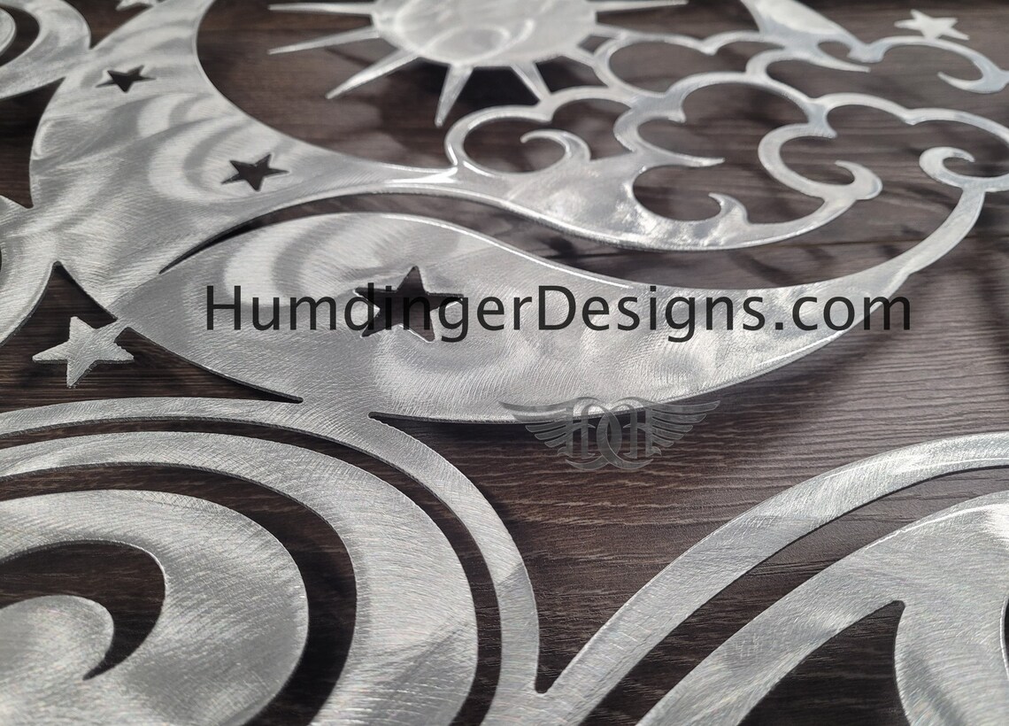 Metal Wall Art - Aluminum - Large 44x21 Inches - Wayfinder ...