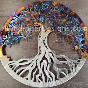 FREE SHIPPING -  Metal Wall Art Tree of Life Wall Decor  Wall Art