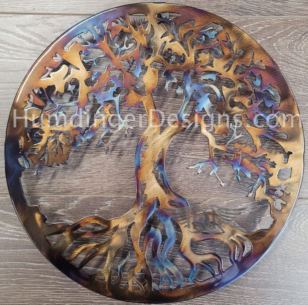 Tree of Life - Metal Wall Art - Steel Sculpture - Balance - as Above so ...