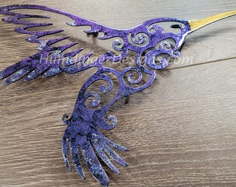 Hummingbird Metal Wall Art - Euphoria - Metal Wall Decor - Free Shipping - Humdinger Designs