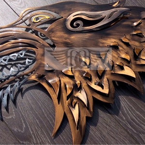 Dire Wolf Metal Wall Sculpture
