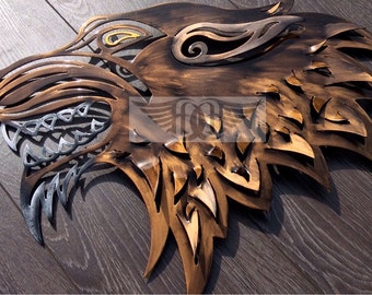 Dire Wolf Metal Wall Sculpture
