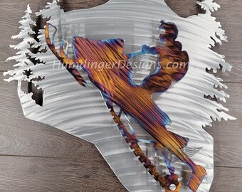 Snowmobile Metal Wall Art