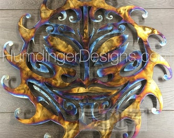 Sun Face in Stainless Steel