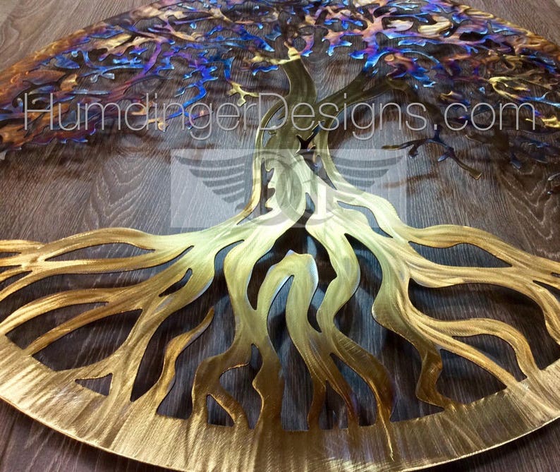 Metal Wall Art Stainless Steel Tree of Life Wall Decor Wall Etsy