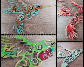 Hummingbird Metal Wall Art - Metal Wall Decor - Free Shipping - Humdinger Designs